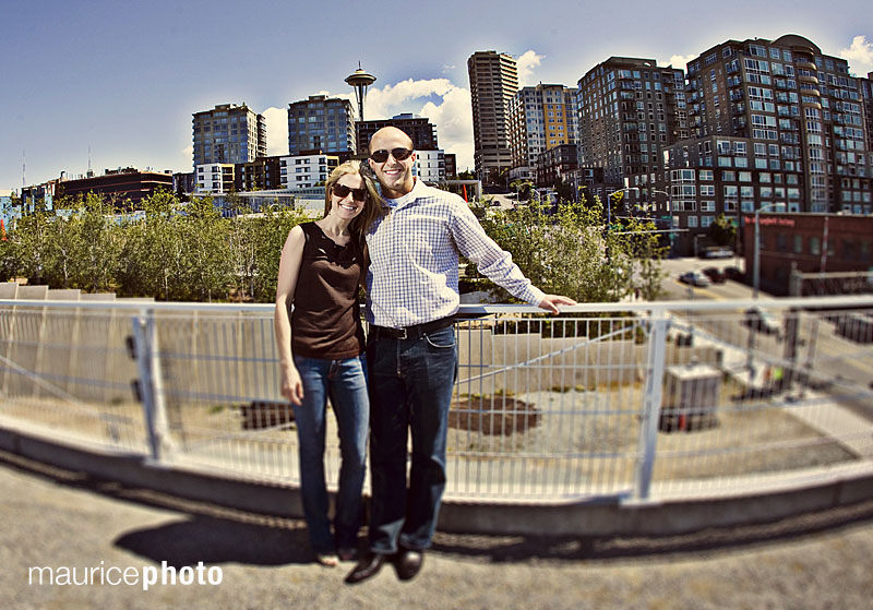Engagement Photos at the Sculpture Park in Seattle