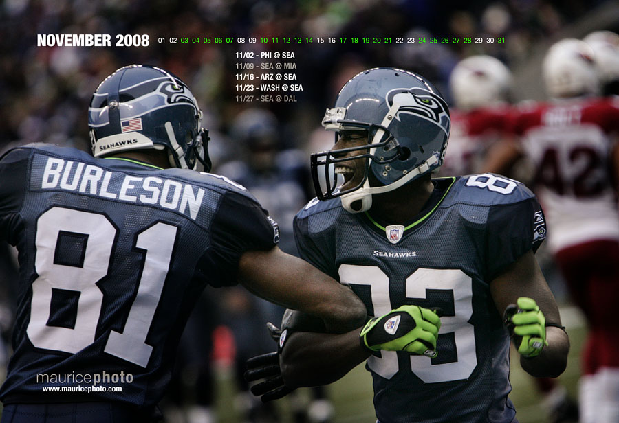 Seahawks Wallpaper Calendar for November