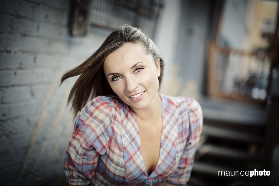 A natural light headshot of a model in Seattle by Maurice Photo