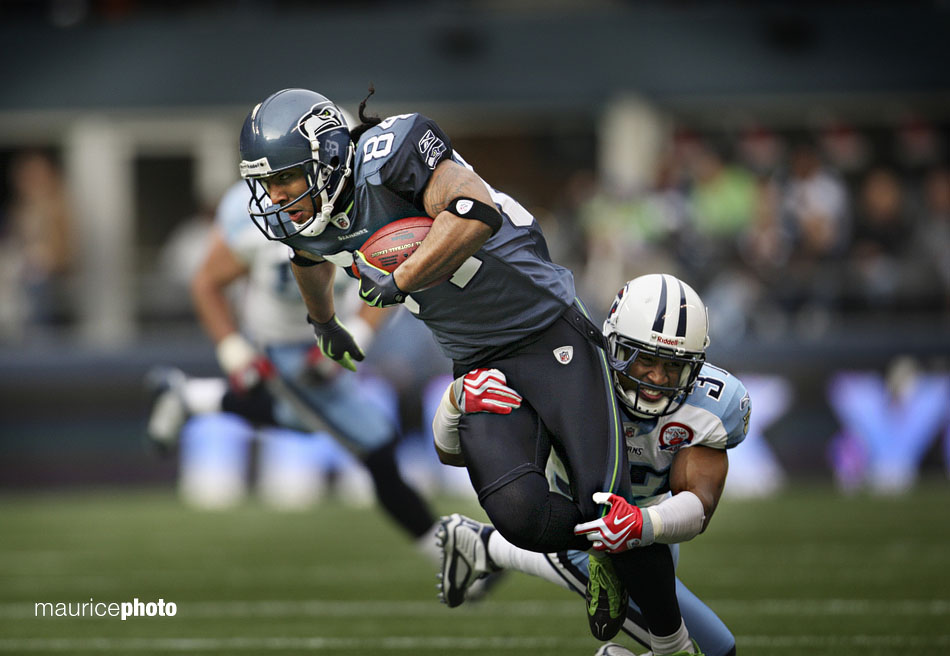 T.J. Houshmandzadeh catches a pass vs. the Titans