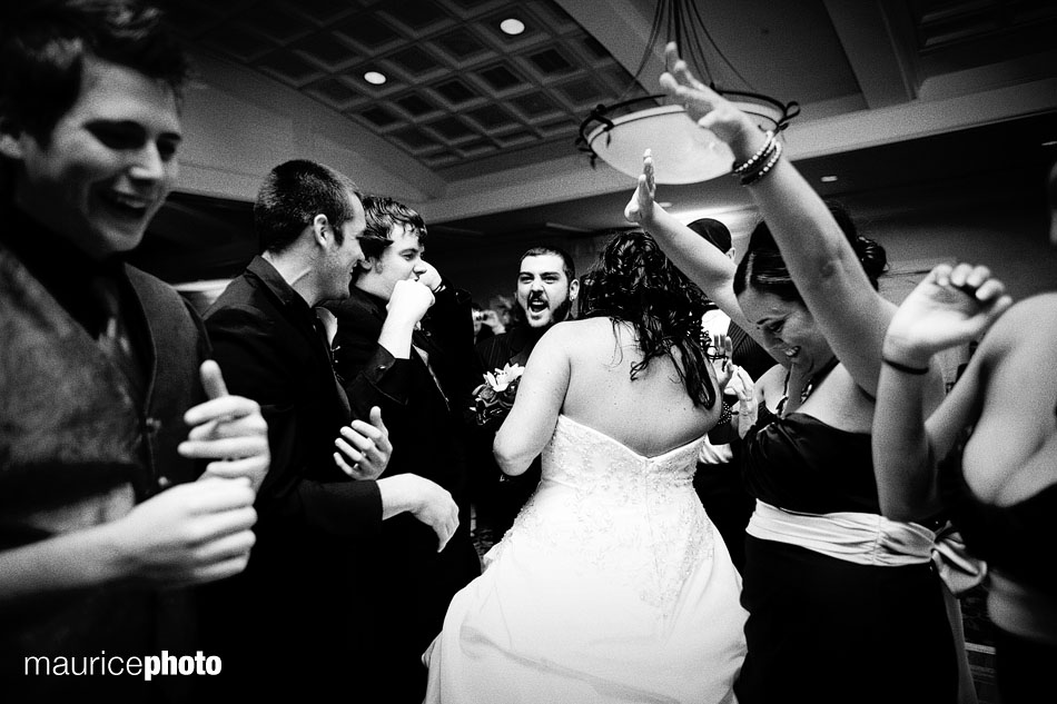 Wedding party enters the reception at the St. Andrews ballroom.