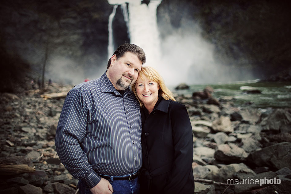 Engagement Pictures at the Salish Lodge and Snoqualmie Falls. Engagement Portraits at Snoqualmie Falls.