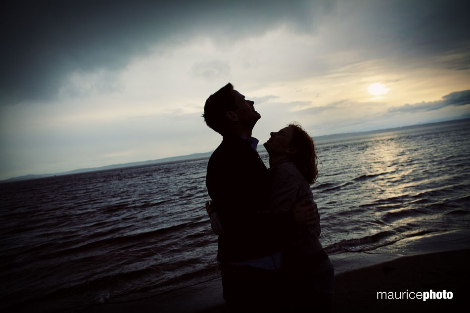 Portait at sunset taken at Golden Gardens Park.