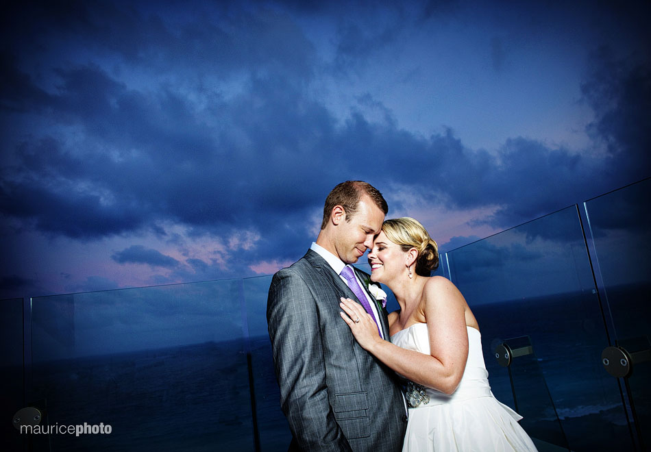Cancun Mexico, Destination Wedding Photography by Maurice Photo. Wedding photos at the Beach Palace Hotel in Cancun Mexico.