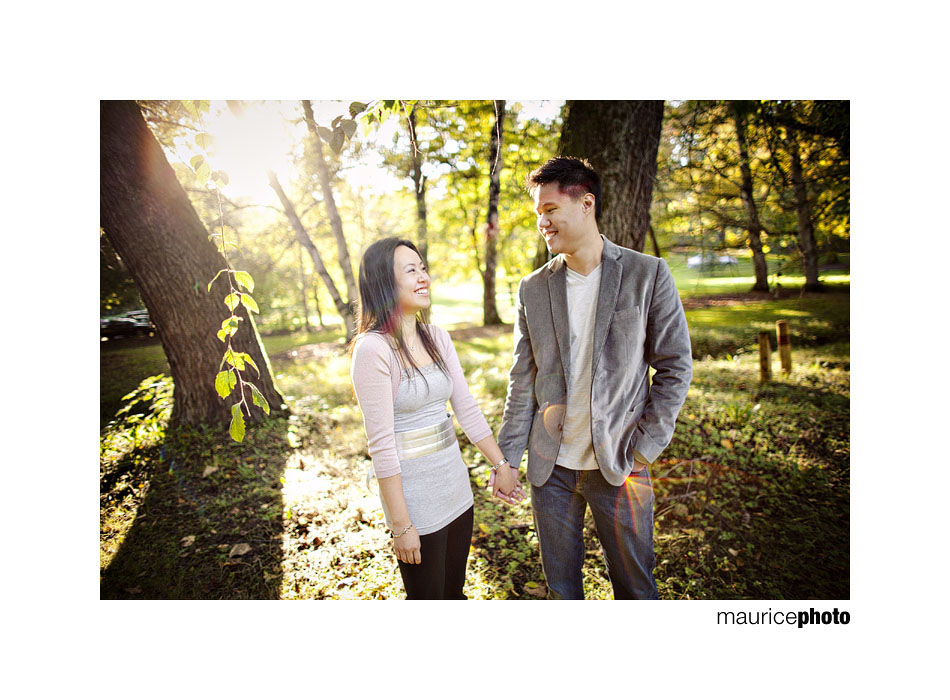 Seattle Engagement Portraits in the Washington Park Arboretum