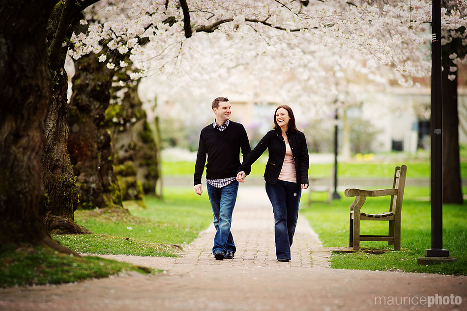 Engagement Portraits taken at UW Seattle