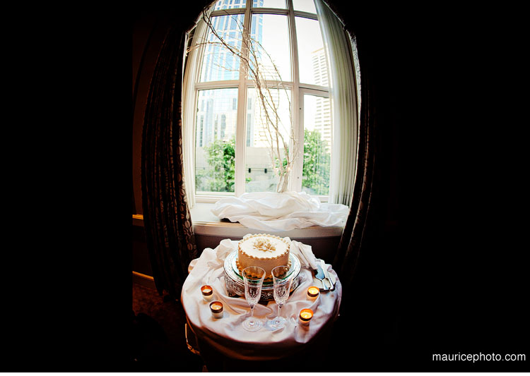 Cake display table