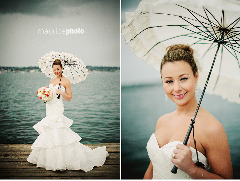 Wedding photos with vintage umbrellas by Bella Umbrella