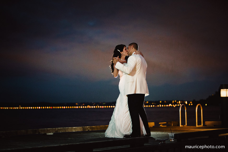 Seattle Tennis Wedding photos at Sunset