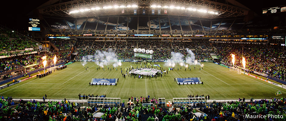 MLS action photos of Seattle Sounders vs Montreal Impact