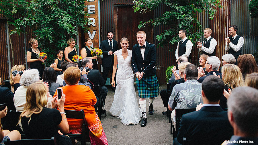 Nicole and Ross' wedding at Georgetown Studios in SODO.