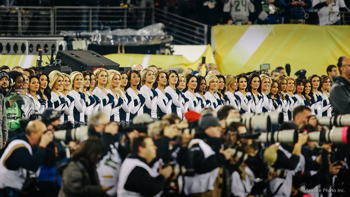 The Seattle Sea Gals at the Superbowl