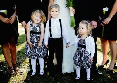 Cute kids at a wedding