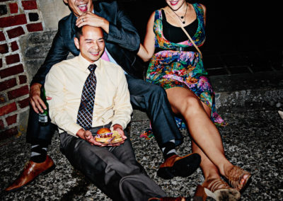 Happy Guests at a Blue Ribbon Catering Wedding