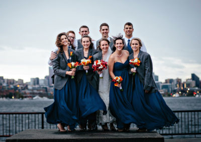 Fall Wedding photos at Gasworks Park.