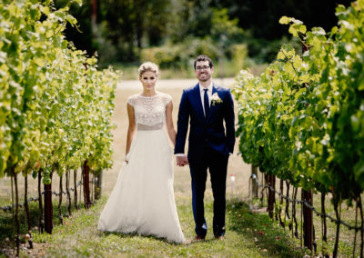 Wedding pictures at Dancing Fish Vineyards on Whidbey Island