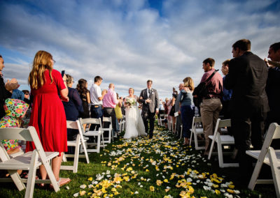 Seattle Tennis Club wedding ceremony