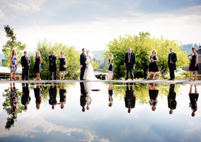 Wedding Party at Delille Cellars.