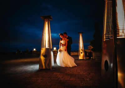 Newcastle Golf Club Wedding Photos at night