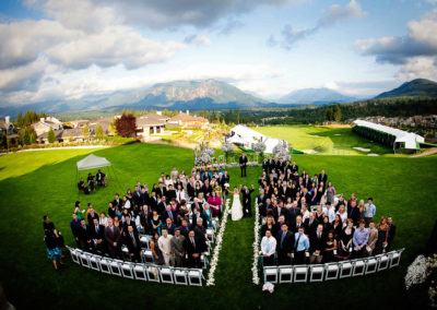 Wedding ceremony at the Snoqualmie Ridge TPC